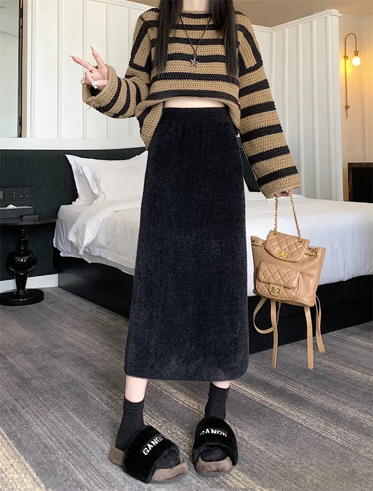 Abby Cozy Midi Skirt