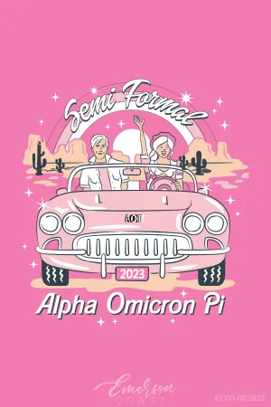 Alpha Omicron Pi Iowa State University Semi Formal T-shirt