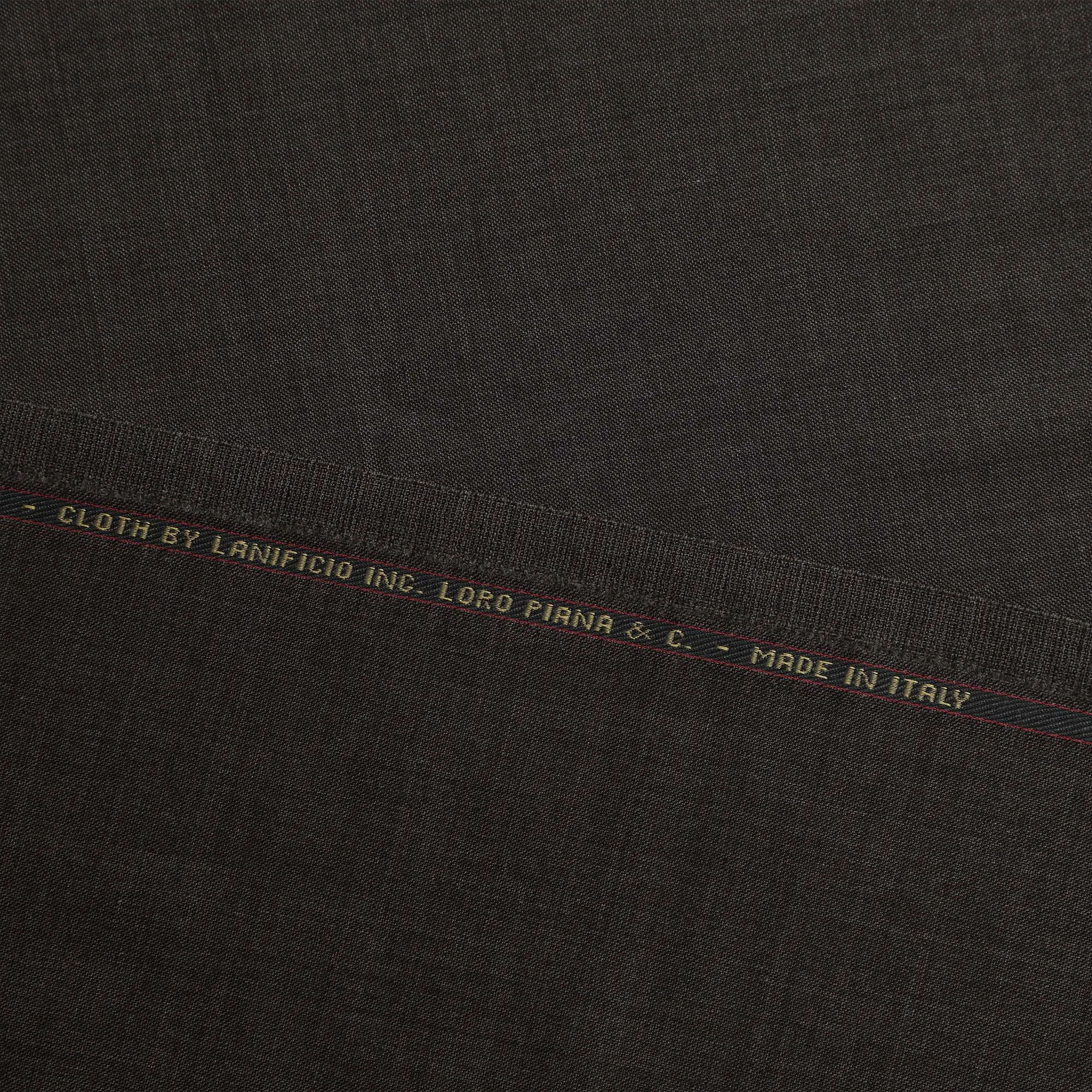 Brown LOROPIANA Super 150's All Wool Suiting Fabric - 3.5 Meters, 150 cm Width, Made in Italy-D21247