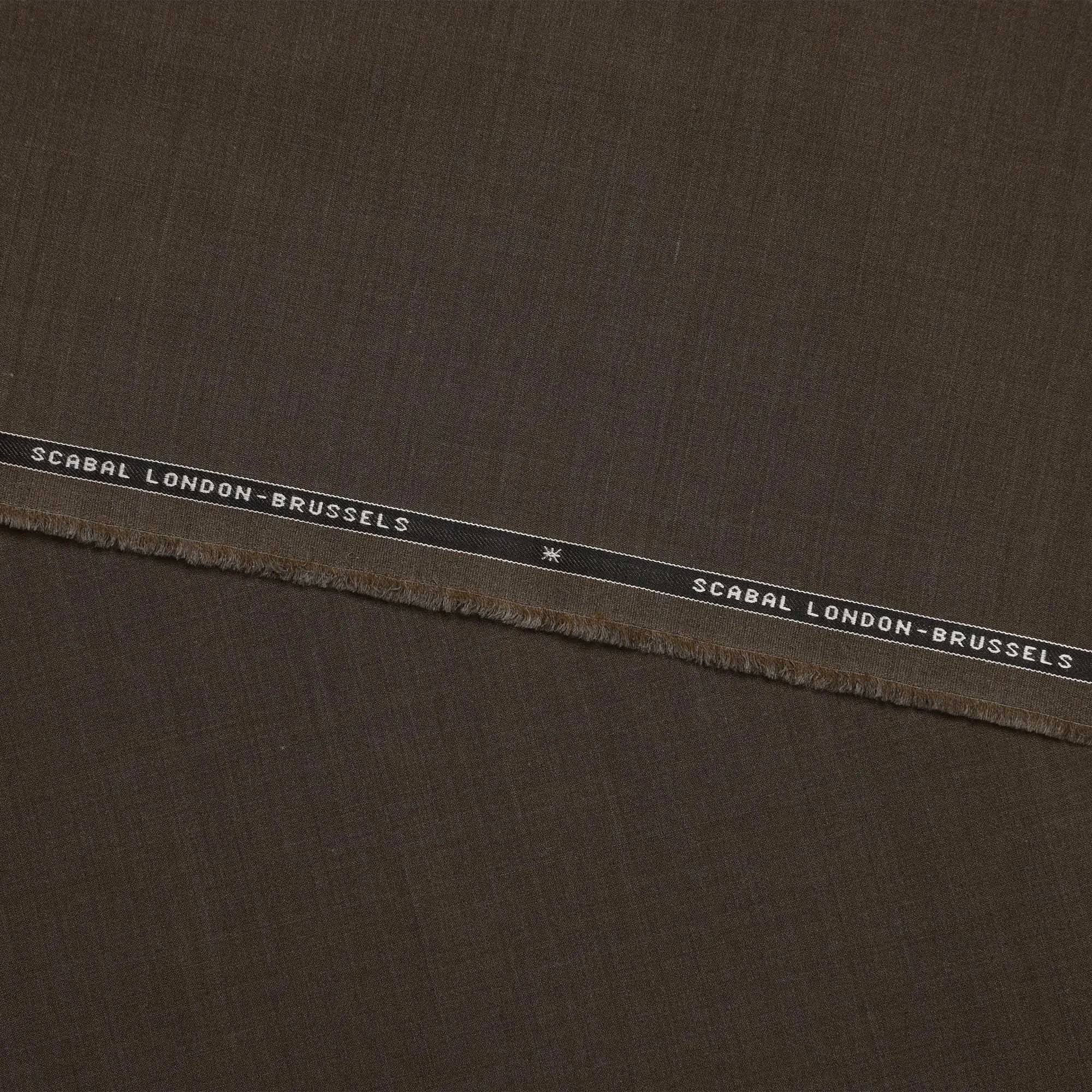 Brown SCABAL Super 150's All Wool Suiting Fabric - 3.5 Meters, 150 cm Width, Made in the UK-D21256