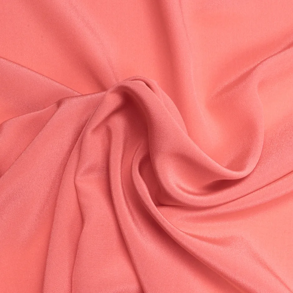 Coral Silk Crêpe de Chine (A 2.50m Piece)