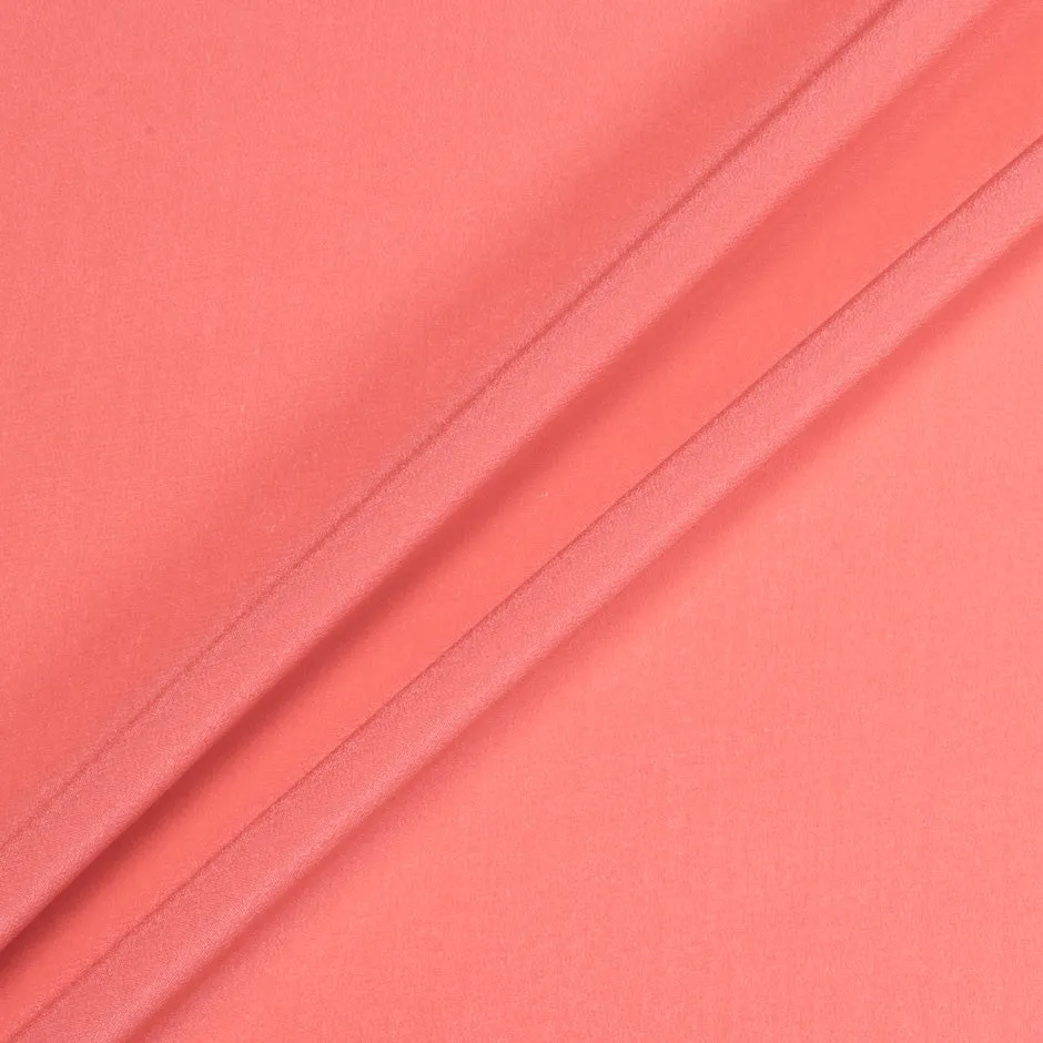 Coral Silk Crêpe de Chine (A 2.50m Piece)