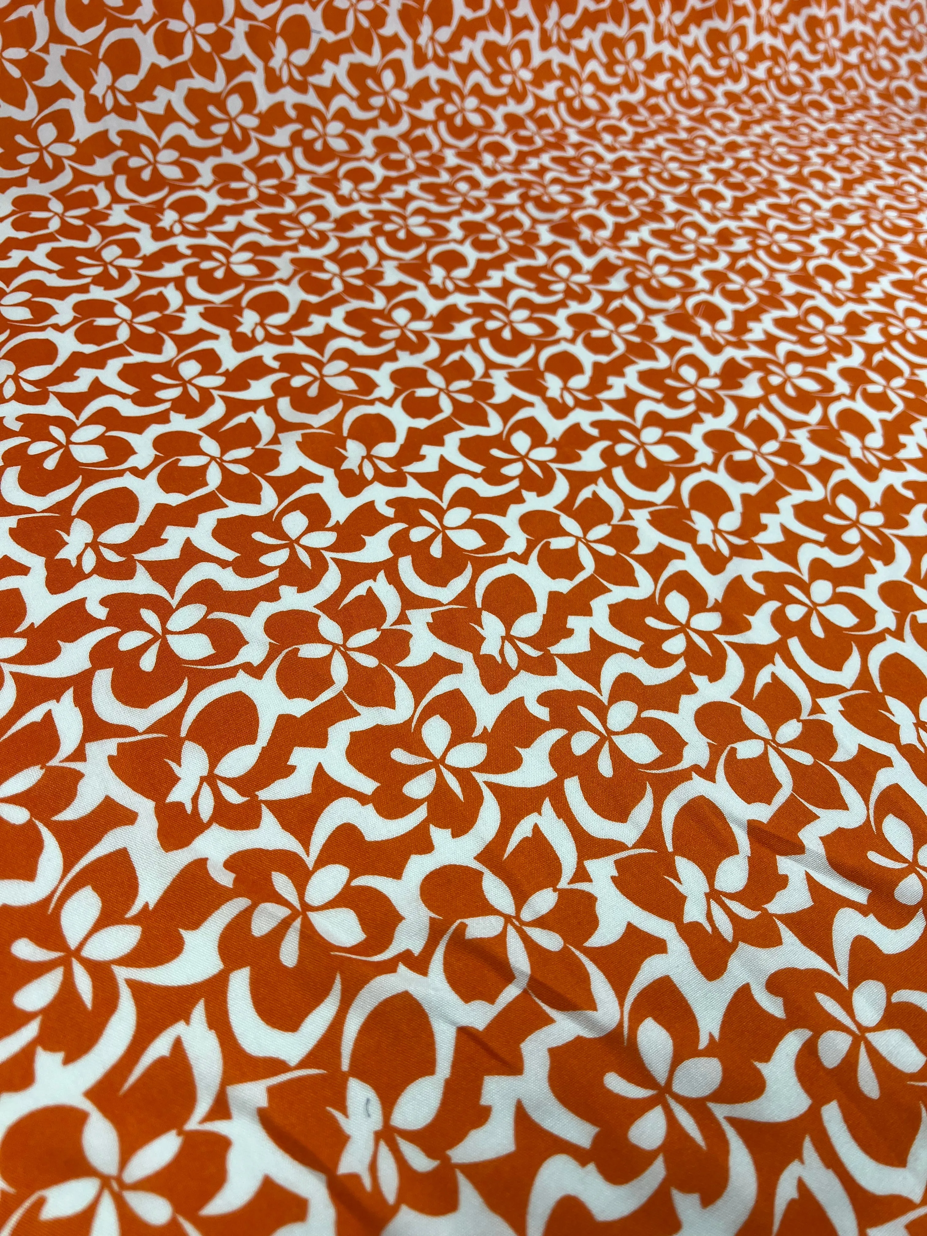 Designer Rayon - Orange Tiger - 140cm