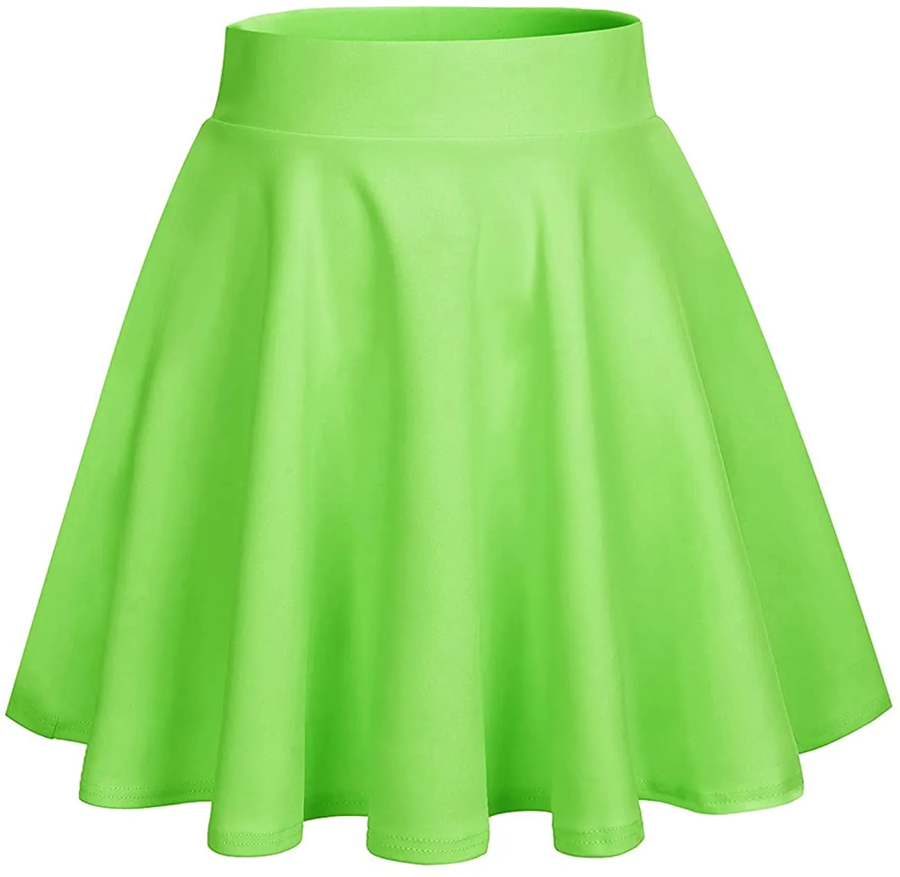 DRESSTELLS Skirt for Women Mini Skirts Versatile A-line Basic Stretchy Flared Skater Skirt