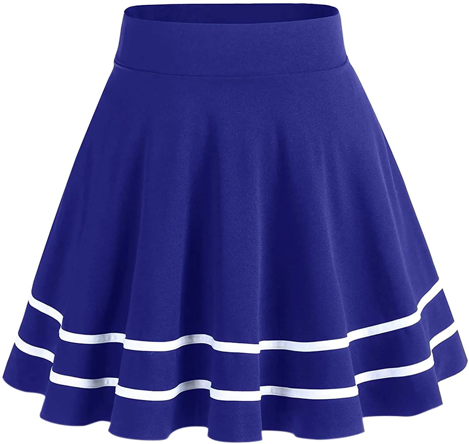 DRESSTELLS Skirt for Women Mini Skirts Versatile A-line Basic Stretchy Flared Skater Skirt