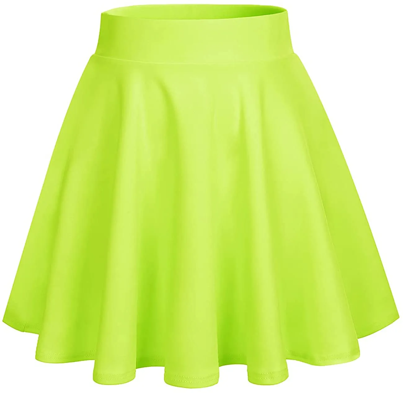 DRESSTELLS Skirt for Women Mini Skirts Versatile A-line Basic Stretchy Flared Skater Skirt