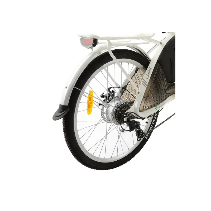 Ecotric 26" White Lark Electric City Bike For Women, 36V/10Ah, 500W