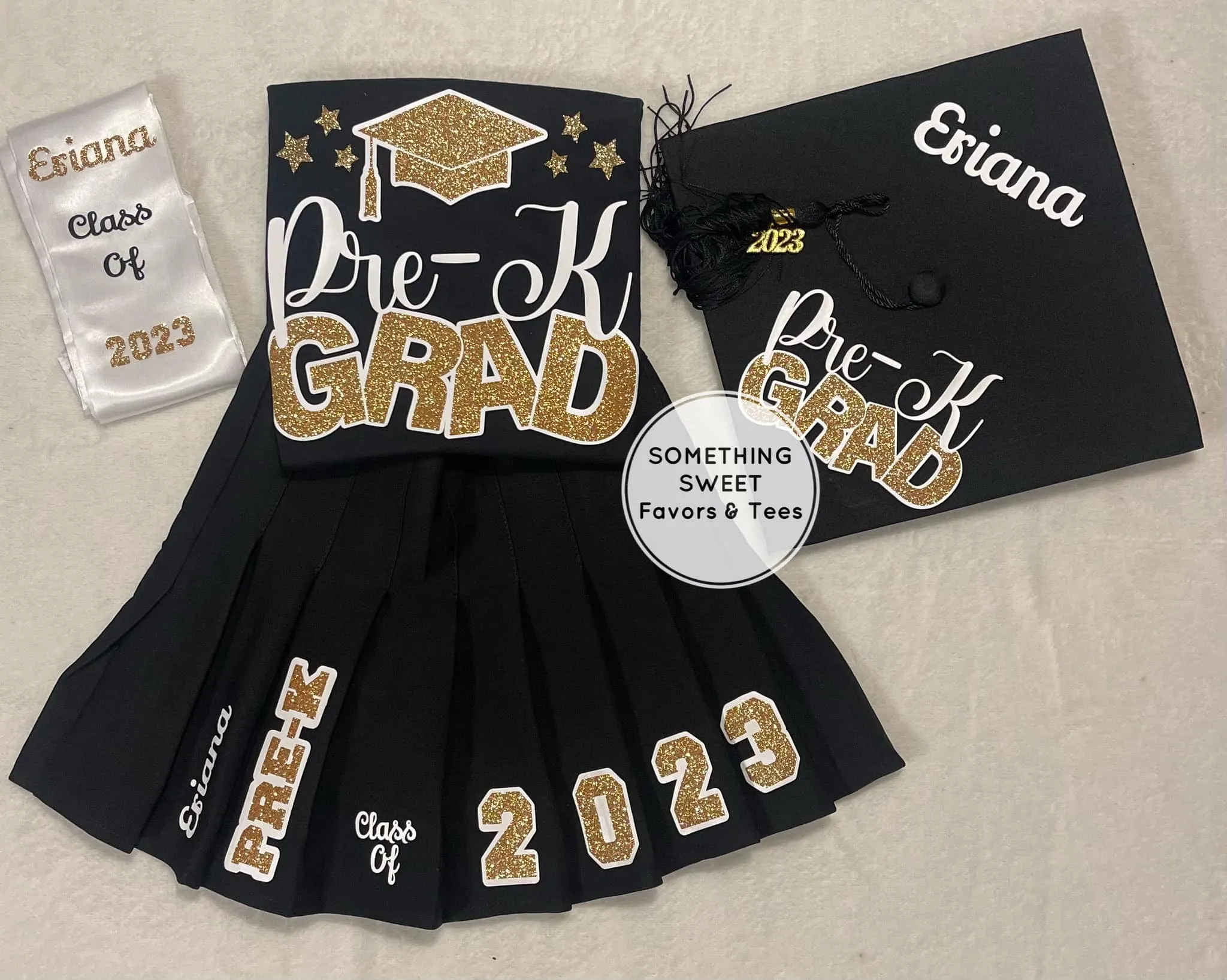 Graduation Outfit With Cap & Stole (Pre-K thru 8th Grade)(SHIPS OUT IN 10 BUSINESS DAYS)