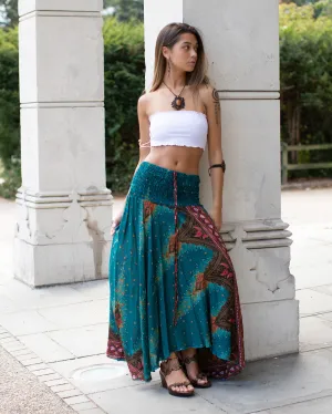 Gypsy Dress/Skirt Turquoise Peacock