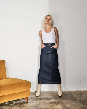 Kireina Joni Skirt - Indigo