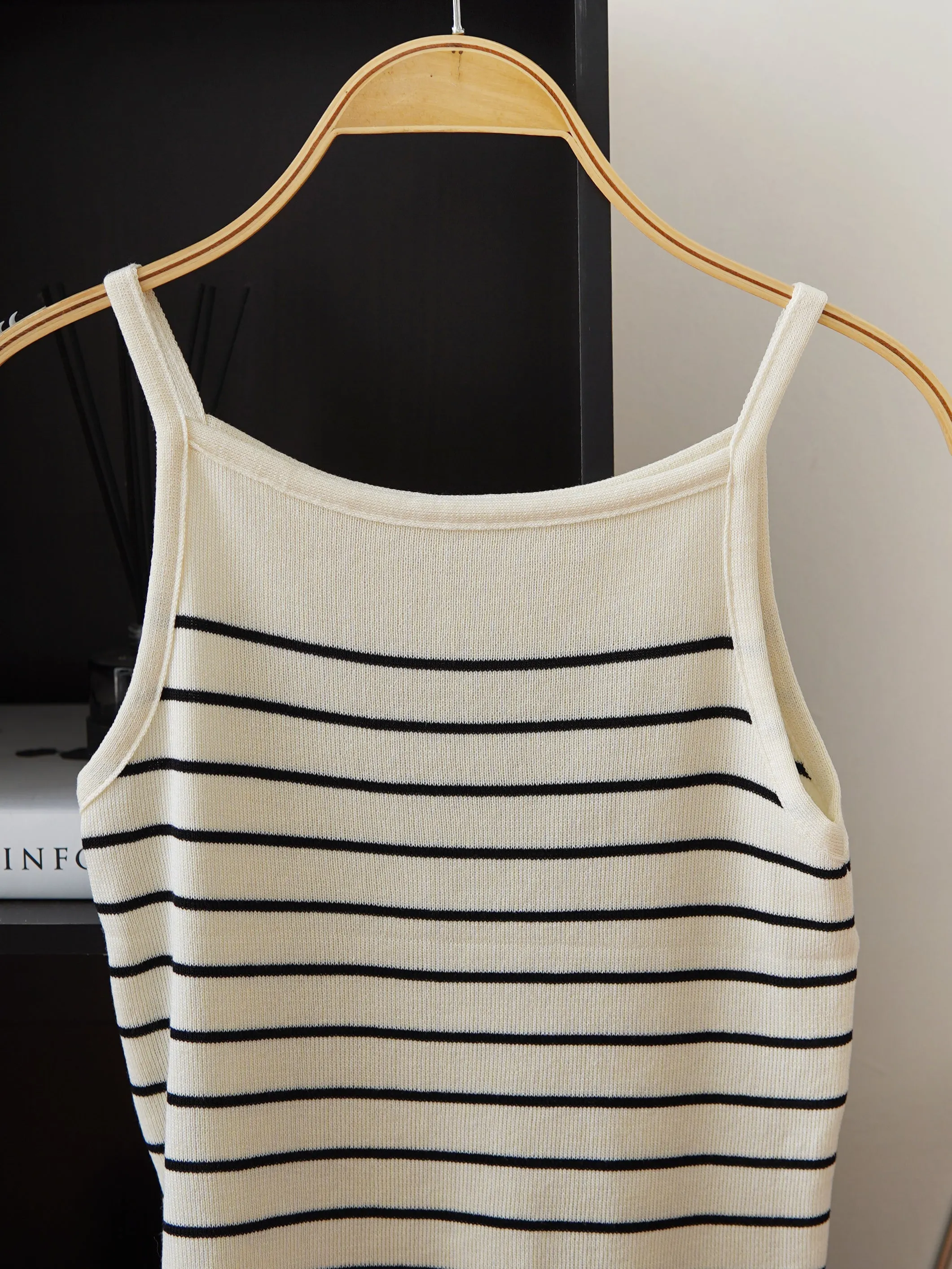 Nicole Striped Knit Tank Top