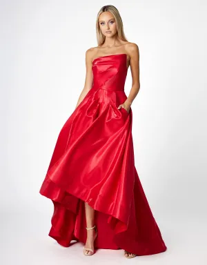 Odette Asymmetric Hi-Low Gown