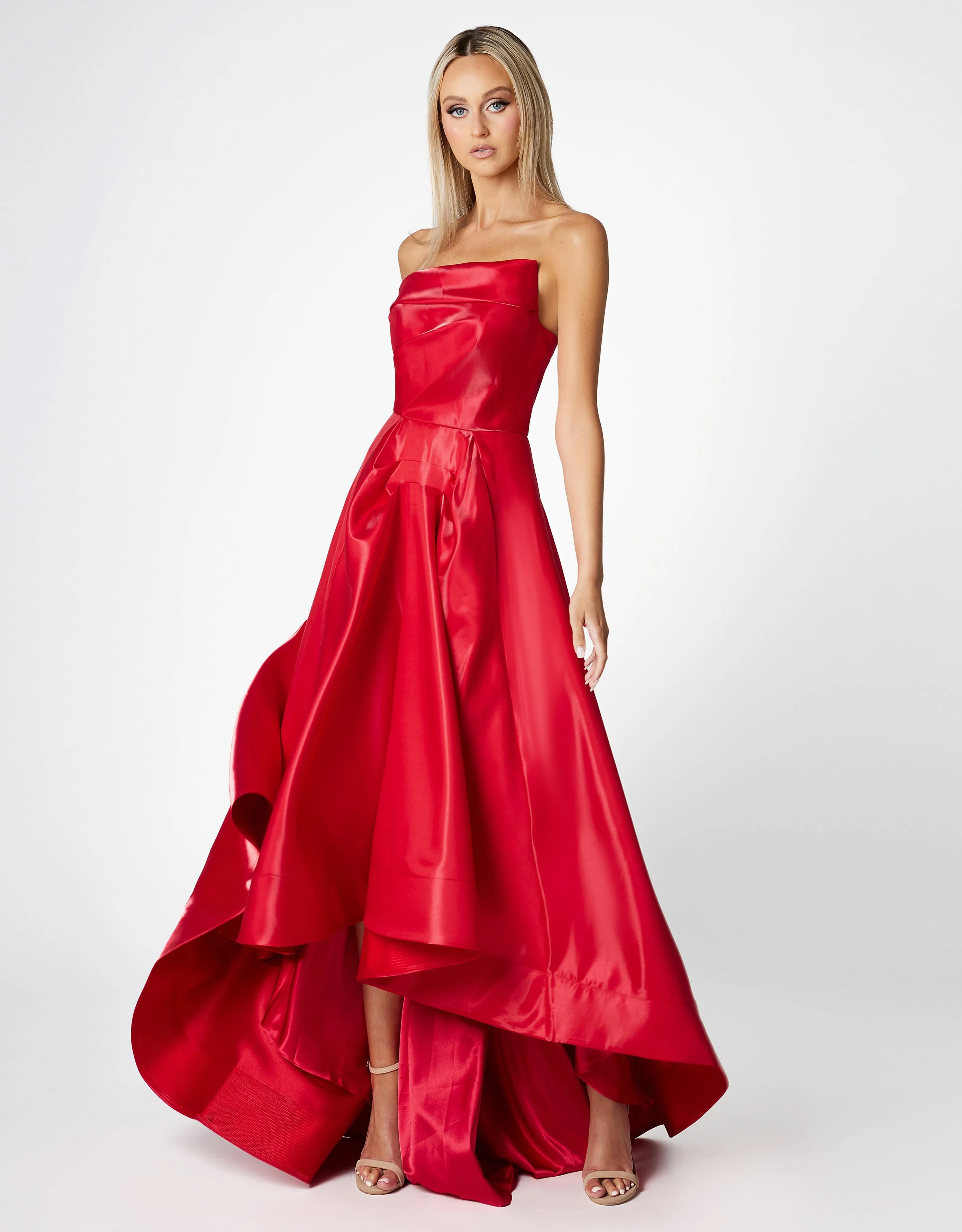 Odette Asymmetric Hi-Low Gown