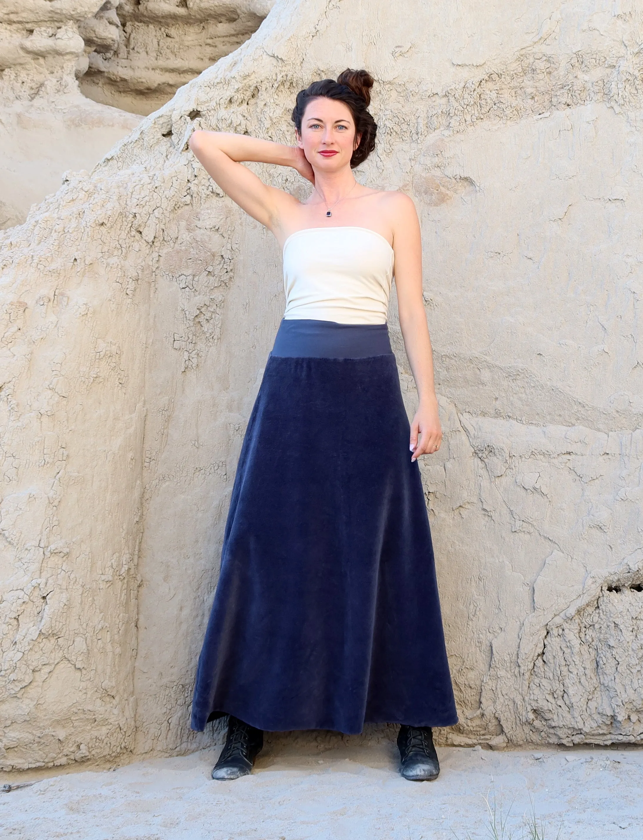 Ojai Long VELOUR Skirt