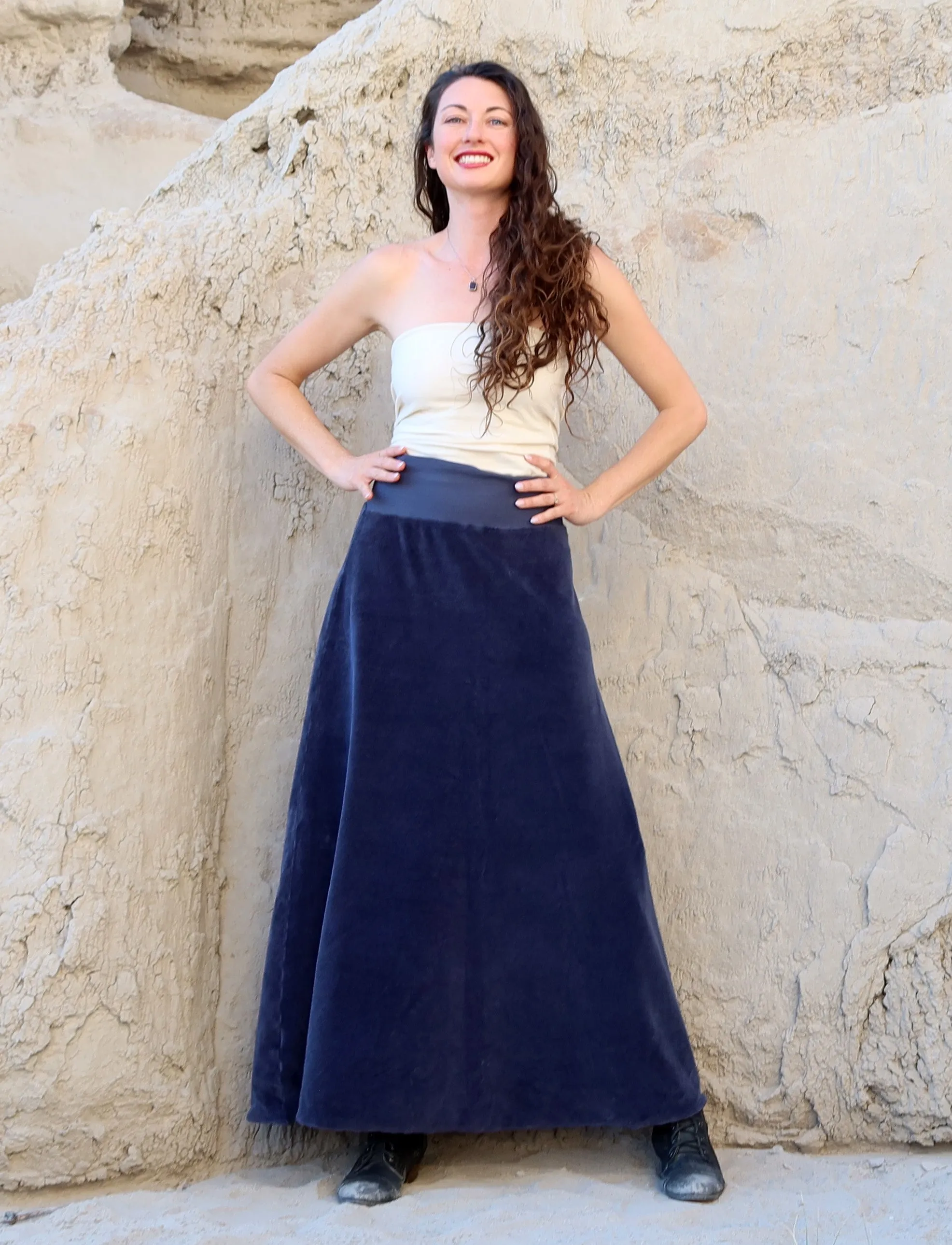 Ojai Long VELOUR Skirt