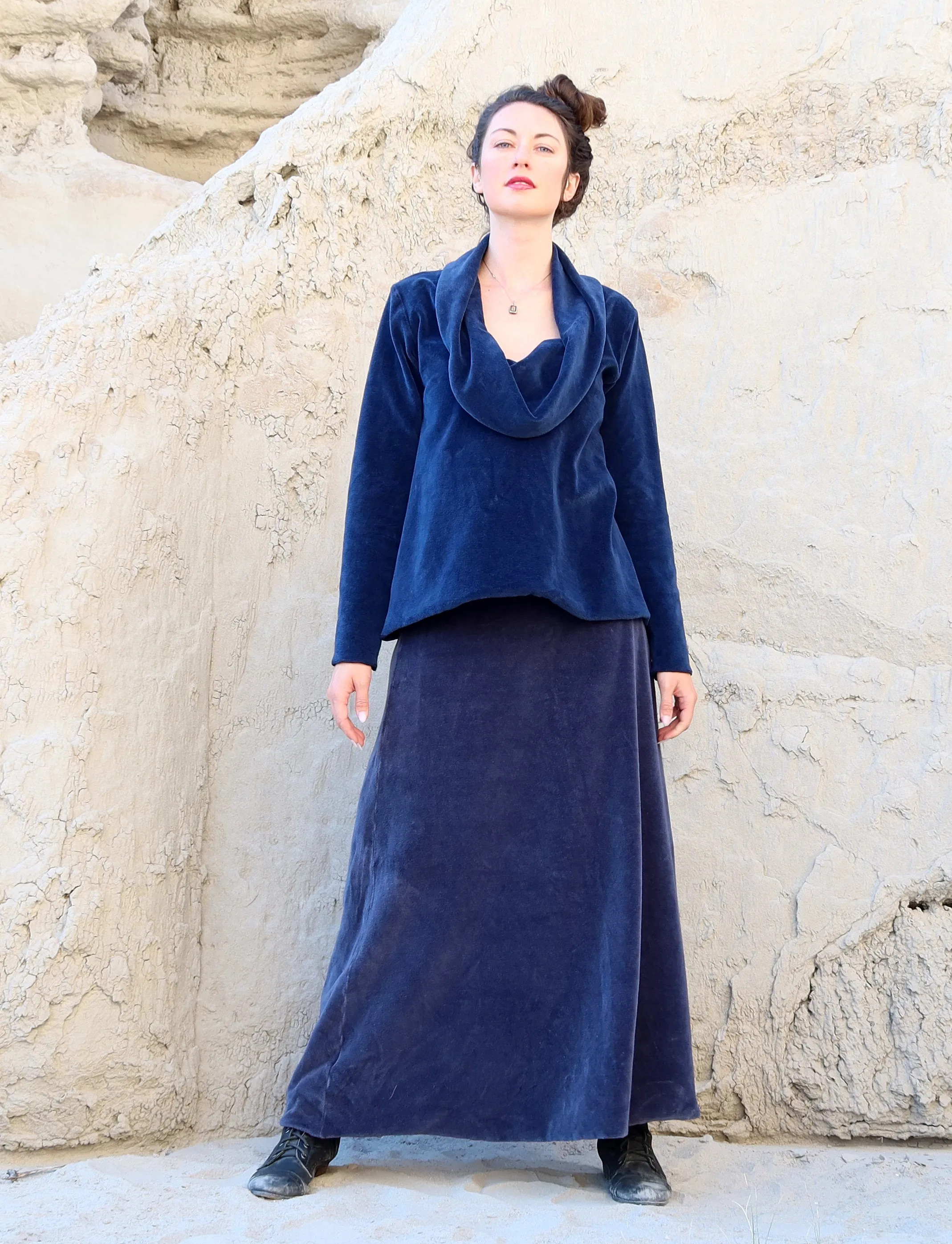 Ojai Long VELOUR Skirt