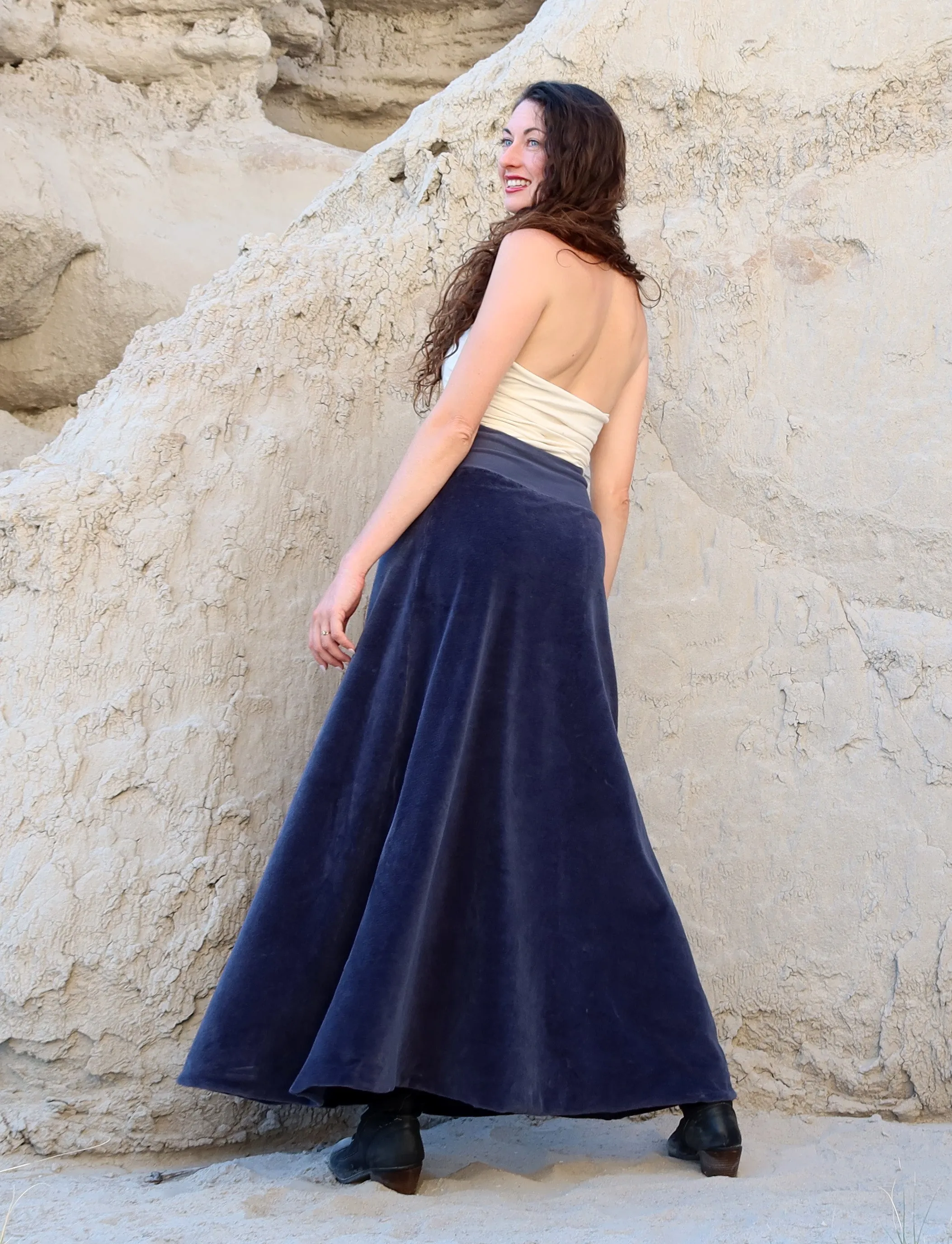 Ojai Long VELOUR Skirt