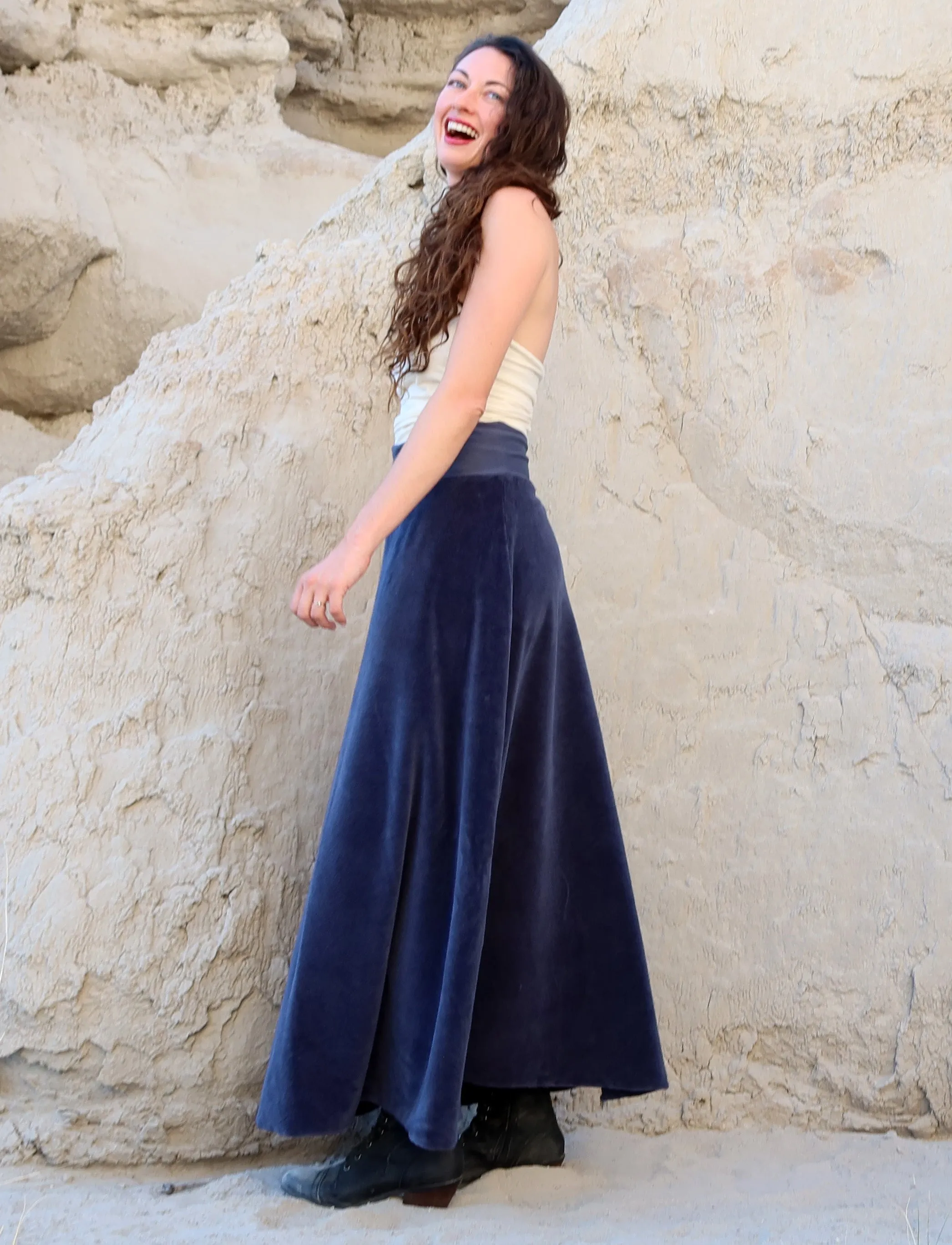 Ojai Long VELOUR Skirt