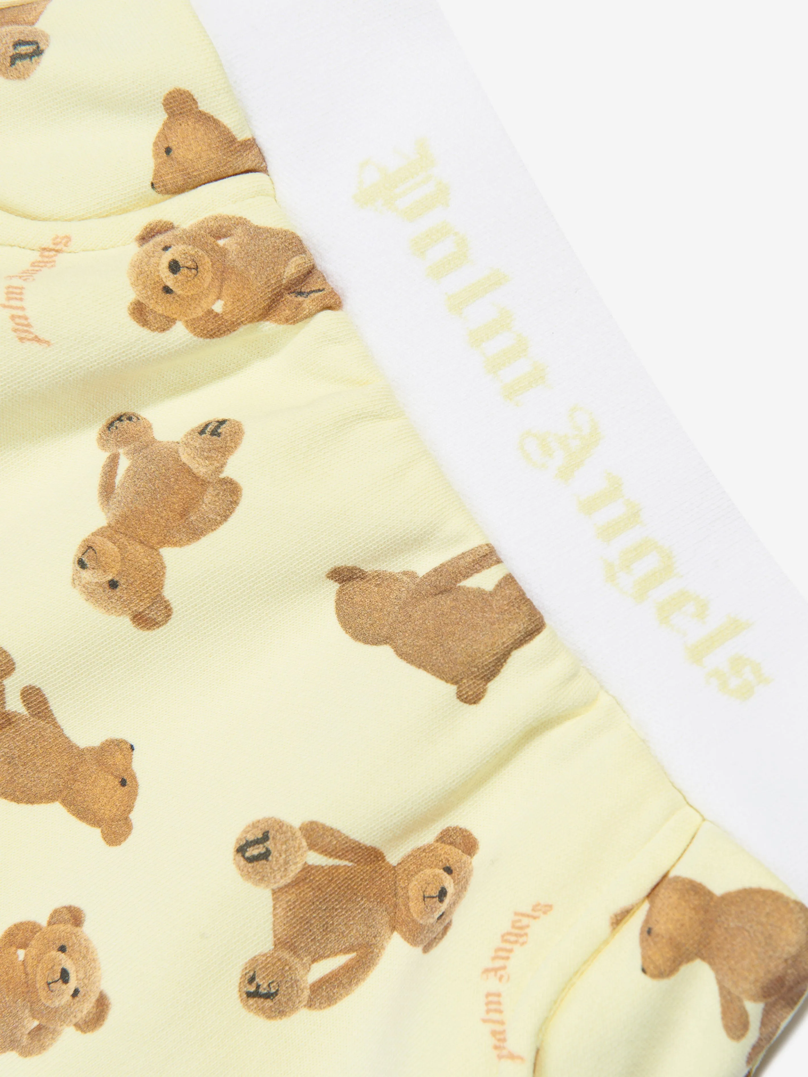 Palm Angels Baby Girls AOP PA Bears Mini Skirt in Yellow