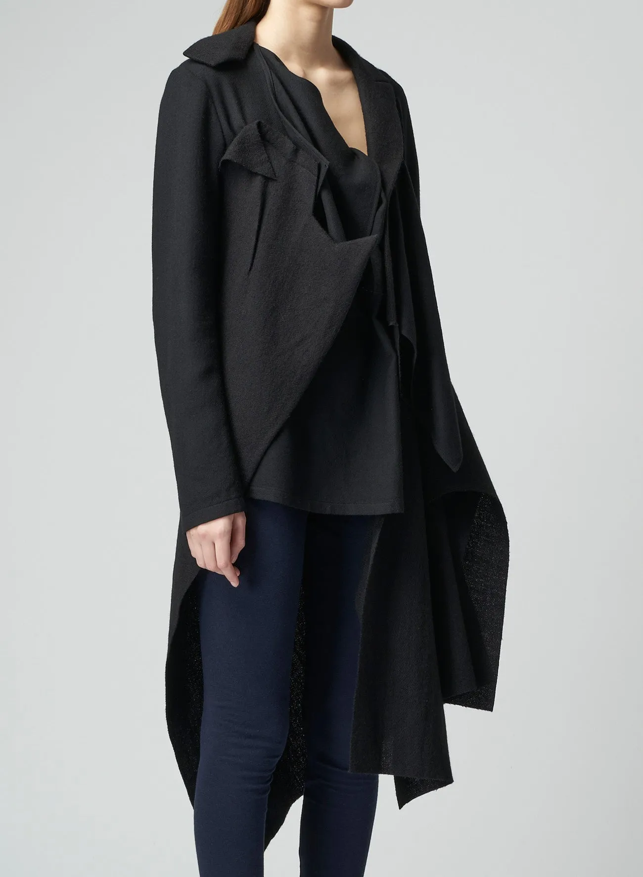 RIGHT-SIDE FLOWING JACKET