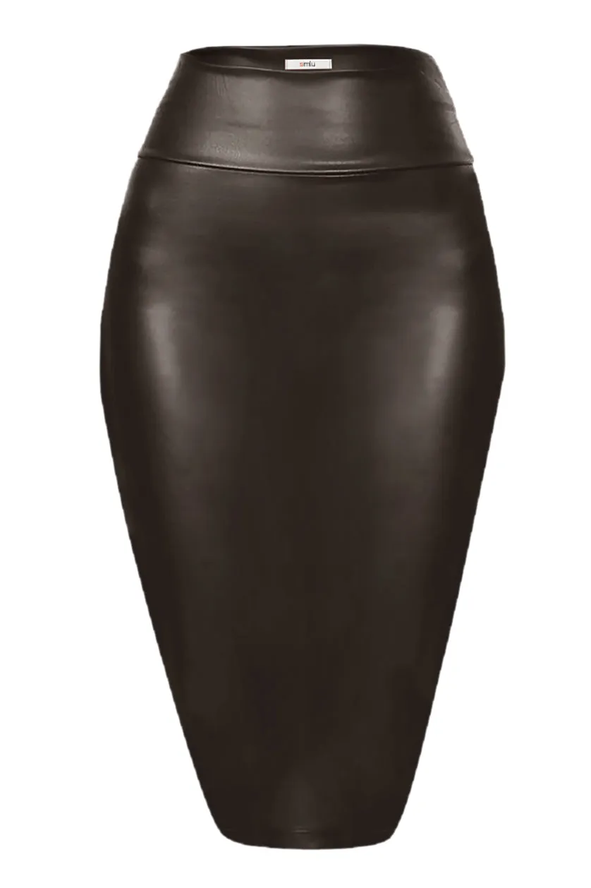 Rock Chick Faux Leather Skirt