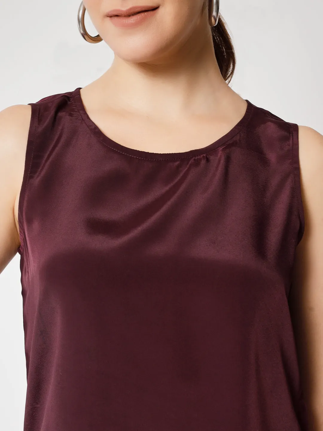 Sleeveless Crepe Top