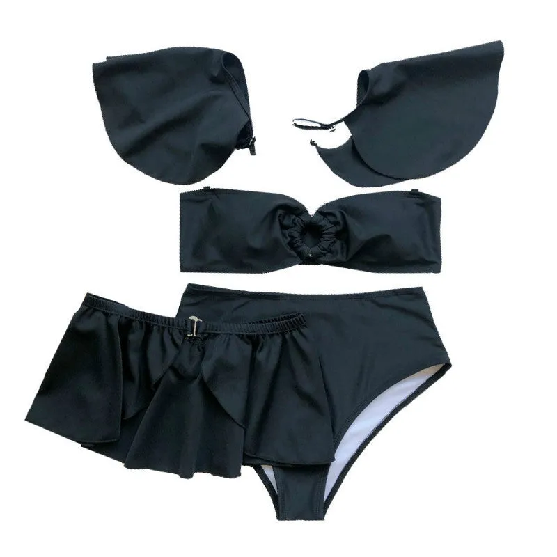 Stylish Sarah's Four-Piece Set Swimwear - Culture Heaven Special