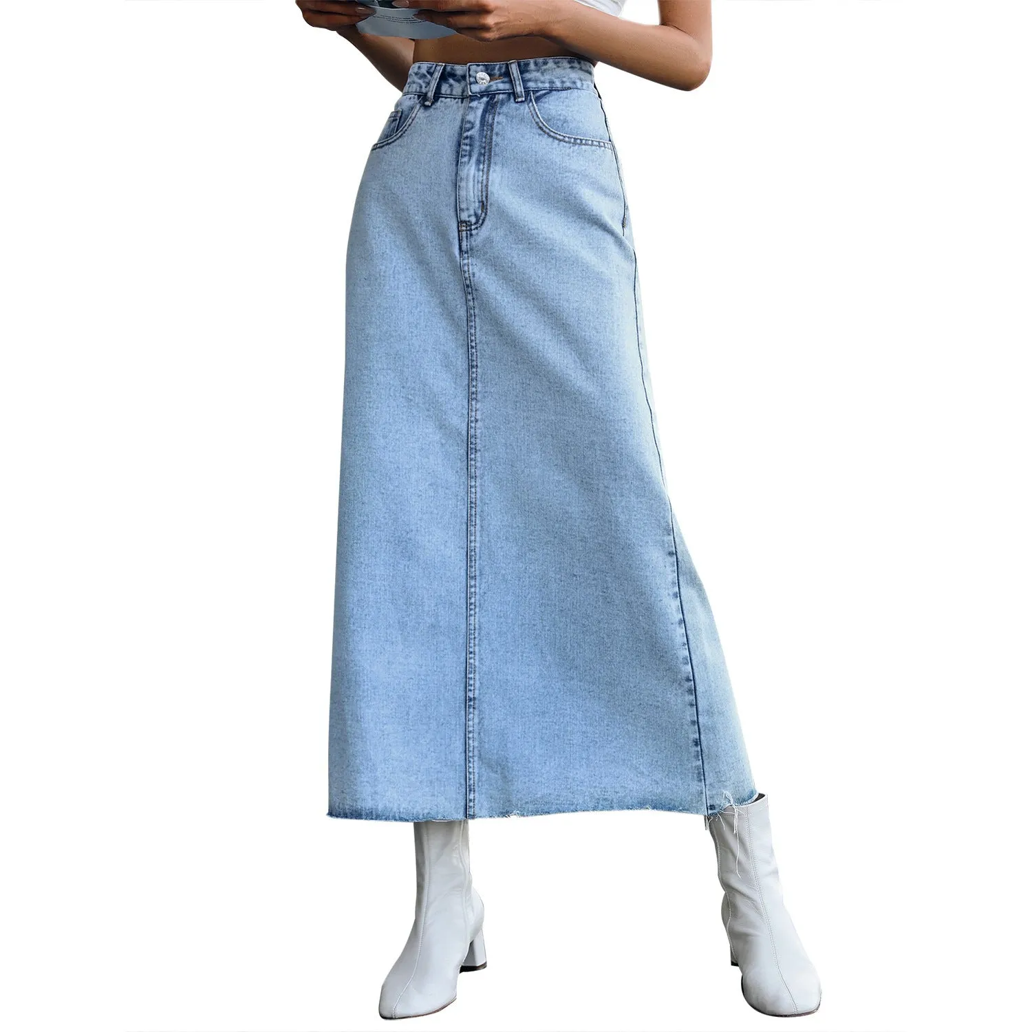 Trendy Denim Skirt