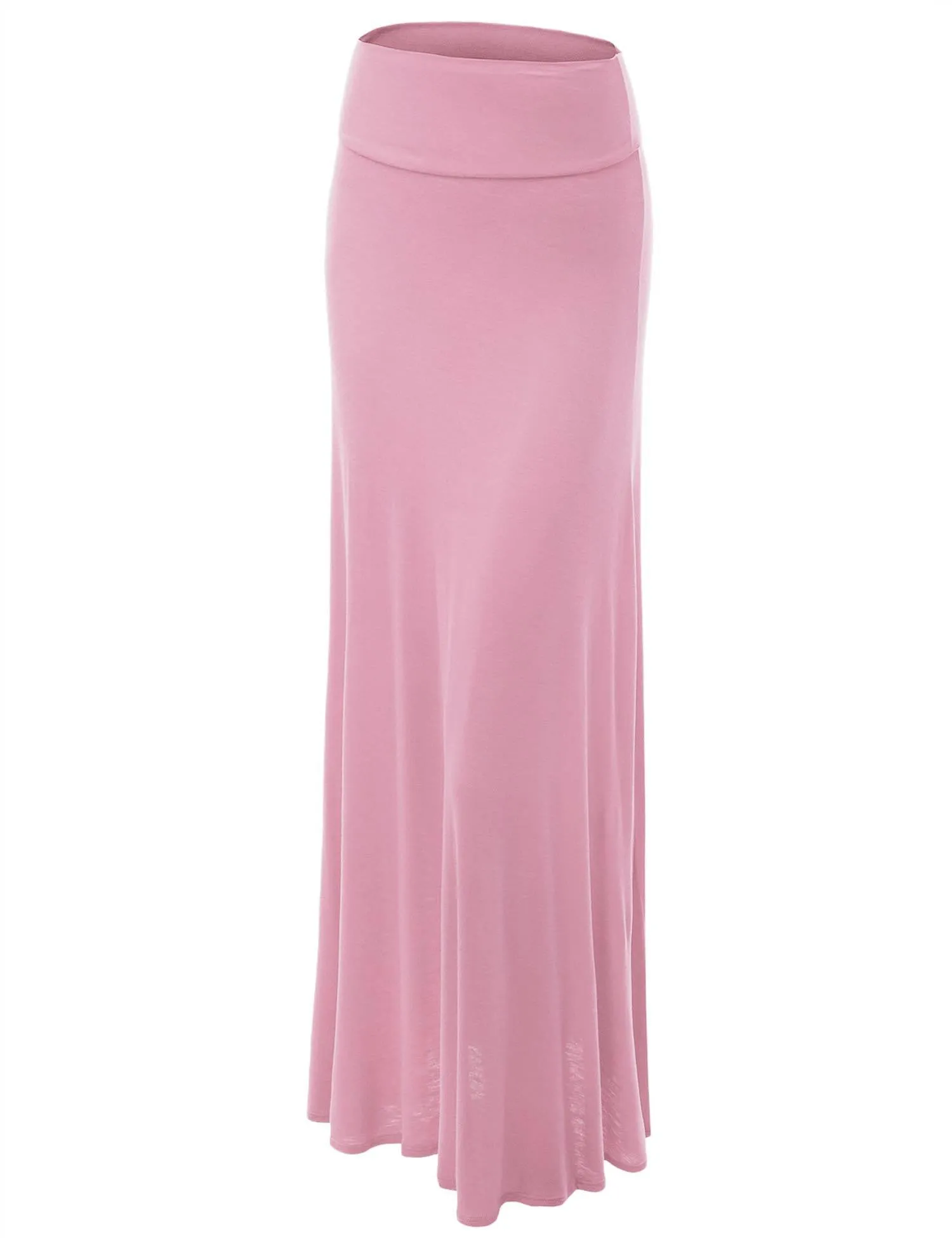 Womens Fold-Over Maxi Skirt