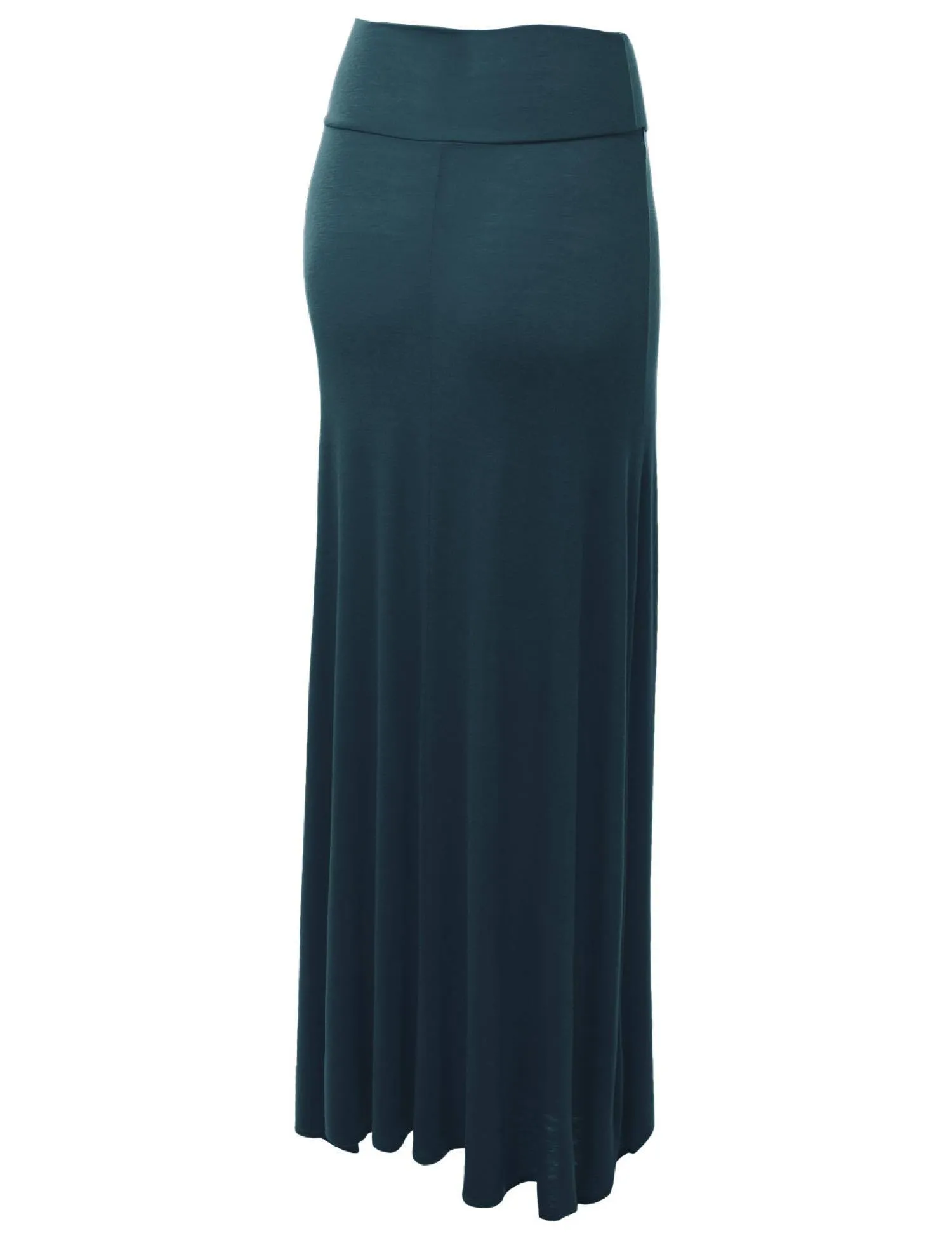 Womens Fold-Over Maxi Skirt