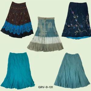 Y2K Cotton Long Skirt – The Perfect Blend of Retro and Relaxed(9-131)